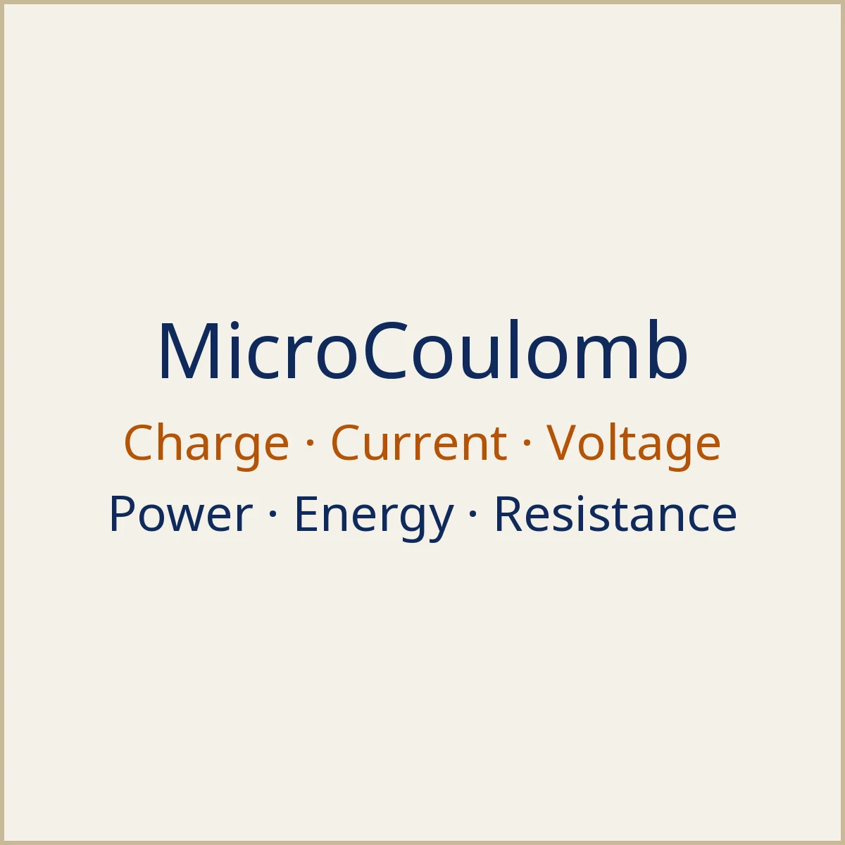 About MicroCoulomb: illustration 1